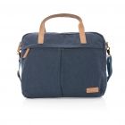 Impact AWARE™ 16 oz. recycled canvas laptoptas, blauw - 2