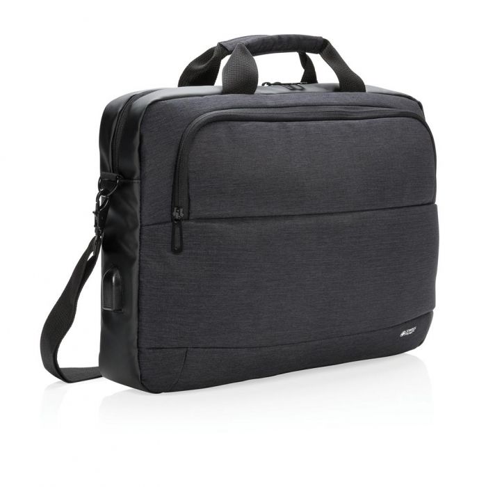 Modern 15” laptop tas PVC-vrij, zwart - 1