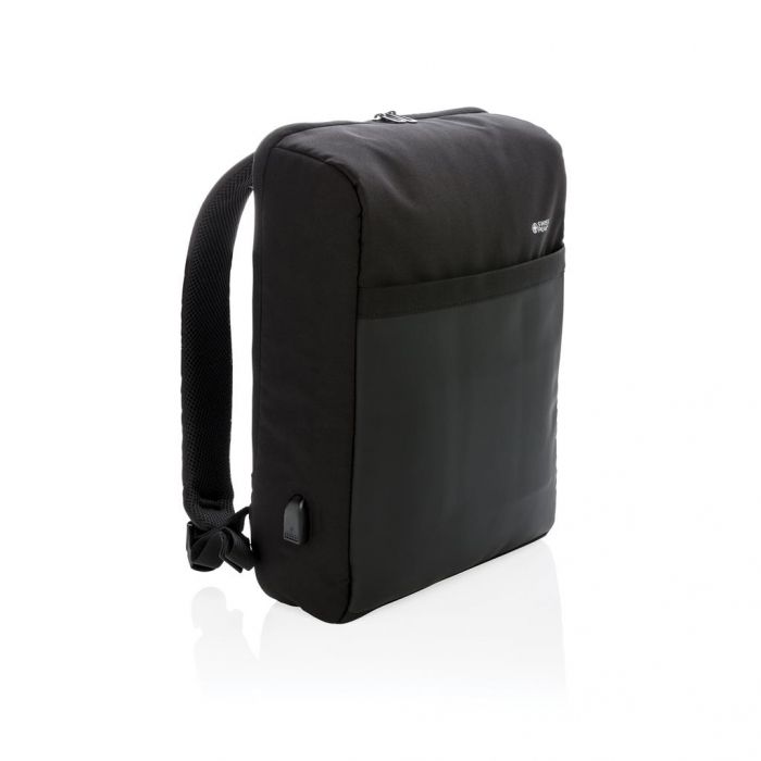 Lima PVC-vrije 15.6" RFID laptop tas, zwart - 1