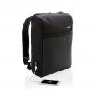 Lima PVC-vrije 15.6" RFID laptop tas, zwart - 2