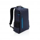 Lima 15" PVC vrije laptop rugzak met RFID & USB, donkerblauw - 1