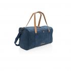 Canvas reis/weekendtas PVC vrij, blauw - 1