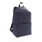 Smooth PU 15.6" laptop rugzak PVC-vrij, donkerblauw