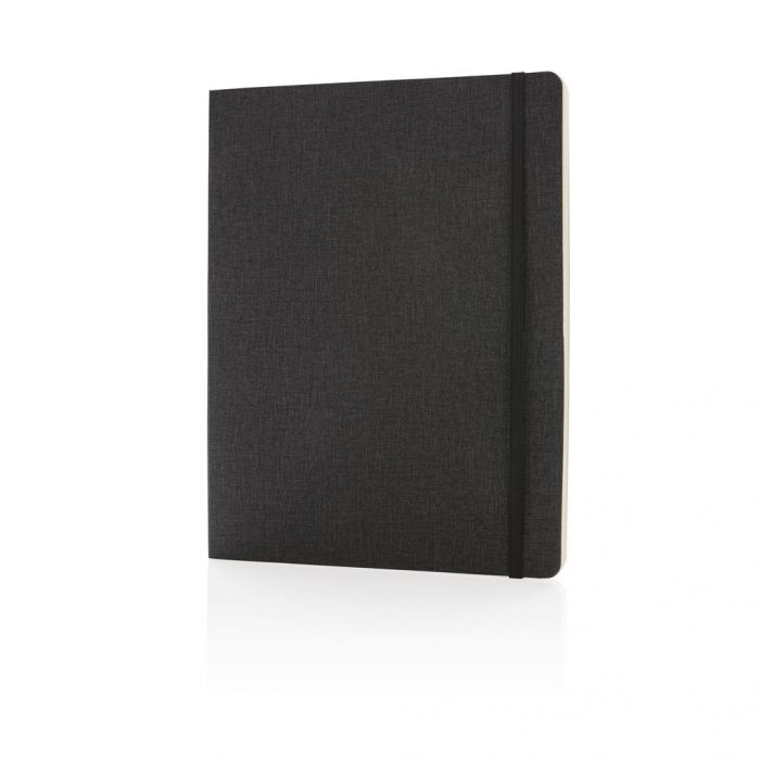 Deluxe B5 notitieboek soft cover XL, zwart - 1