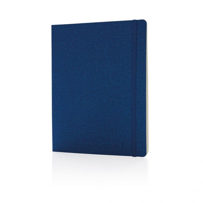 Deluxe B5 notitieboek soft cover XL, blauw - 1