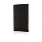 Swiss Peak A5 flexibele softcover-notitieboek, zwart