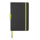 Luxe A5 notebook met penhouder, groen - 2