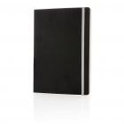 Luxe A5 softcover notitieboek met gekleurde rand, wit - 1