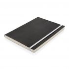 Luxe A5 softcover notitieboek met gekleurde rand, wit - 2