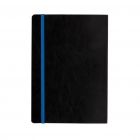 Luxe A5 softcover notitieboek met gekleurde rand, blauw - 3