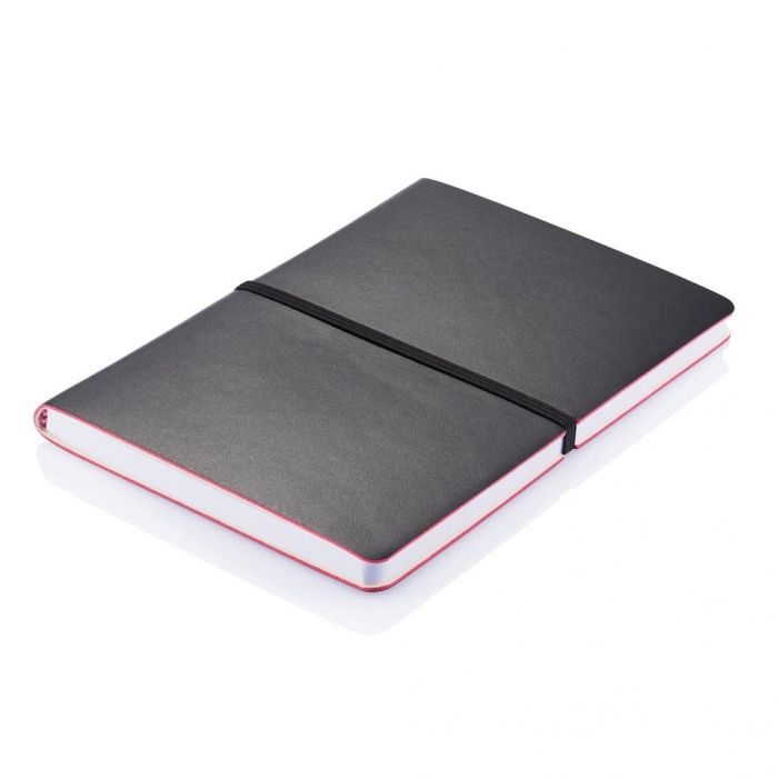 Deluxe softcover A5 notitieboek, zwart - 1