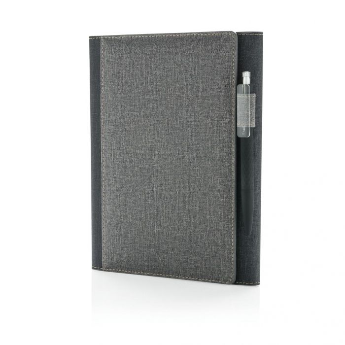A5 Deluxe design notitieboek omslag, grijs - 1