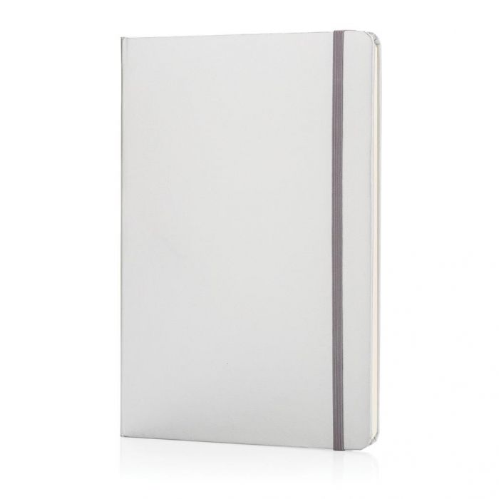 A5 hardcover notitieboek, zilver - 1