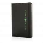 A5 standaard hardcover PU notitieboek, zwart - 2