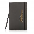 A5 hardcover notitieboek met touchscreen pen, zwart - 2