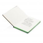 Deluxe hardcover A5 notitieboek met gekleurde zijde, groen - 3