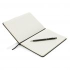 Standaard hardcover PU A5 notitieboek met stylus pen, zwart - 3