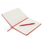 Standaard hardcover PU A5 notitieboek met stylus pen, rood - 3