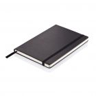 Deluxe hardcover PU A5 notitieboek, grijs - 4