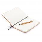 A5 kurken notitieboek incl. touchscreen pen, bruin - 3