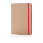 A5 recycled kraft notitieboek, rood - 1