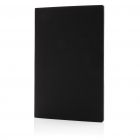 Softcover PU notitieboek met gekleurde accent rand, blauw - 1