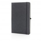 Recycled lederen hardcover notitieboek A5, grijs