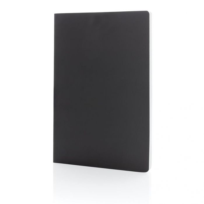 Impact softcover steenpapier notitieboek A5, zwart - 1