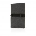 Deluxe hardcover PU A5 notitieboek met telefoon-/penhouder,