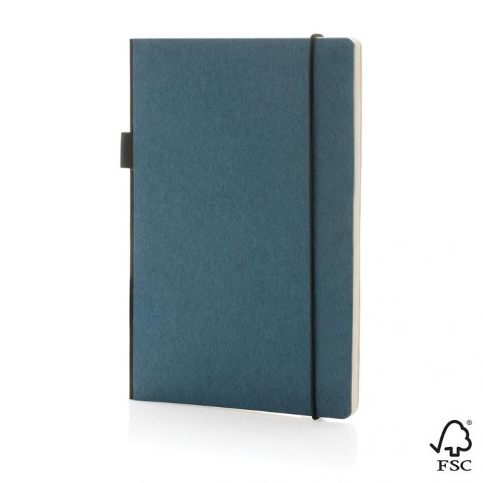 A5 FSC® deluxe hardcover notitieboek, blauw - 1
