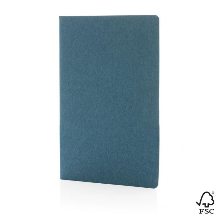 A5 FSC® standard softcover notitieboek, blauw - 1