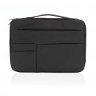 Smooth PU 15.6" laptop sleeve met handvat PVC-vrij, grijs - 4