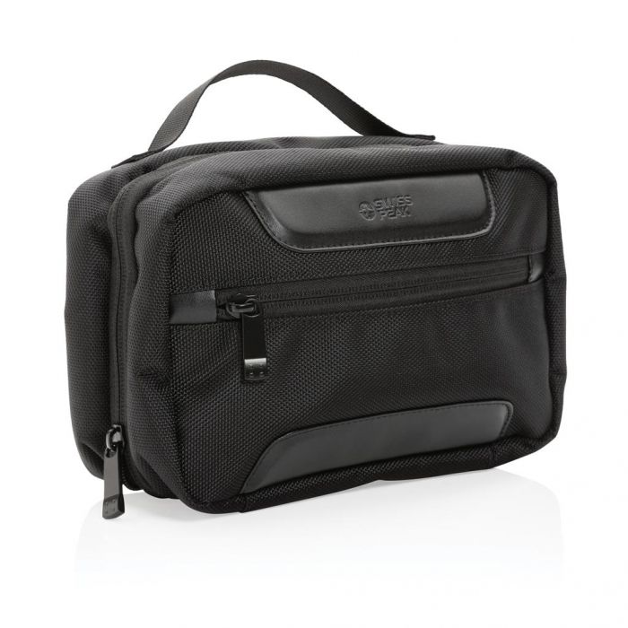 Swiss Peak AWARE™ RPET Voyager toilettas, zwart - 1