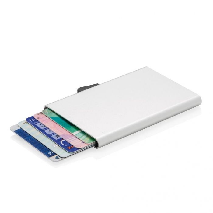 C-Secure aluminium RFID kaarthouder, zilver - 1