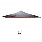 23” handmatig reversible paraplu, rood - 2