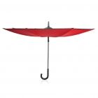 23” handmatig reversible paraplu, rood - 3