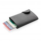 C-Secure aluminium RFID kaarthouder & portemonnee, bruin - 4