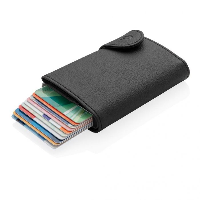 C-Secure XL RFID-kaarthouder & portemonnee, zwart - 1