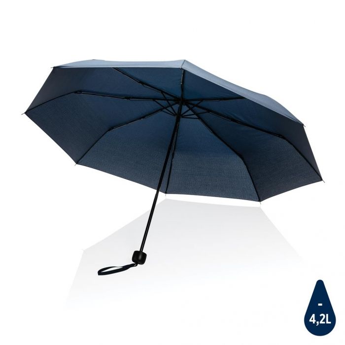 20.5" Impact AWARE™ RPET 190T mini paraplu, donkerblauw - 1