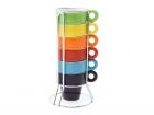 Ristretto set Rainbow ceramic incl. stand