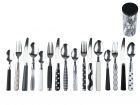 Cutlery set Mix & Match black & white assorted