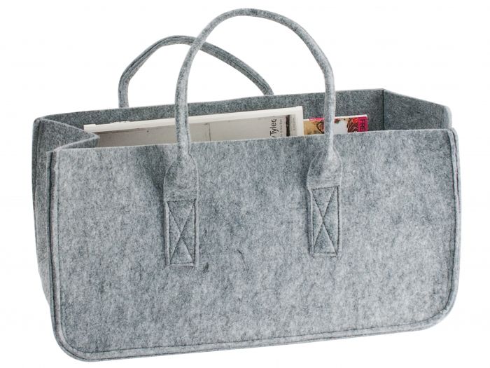 Magazine holder Mellow felted grey - 1