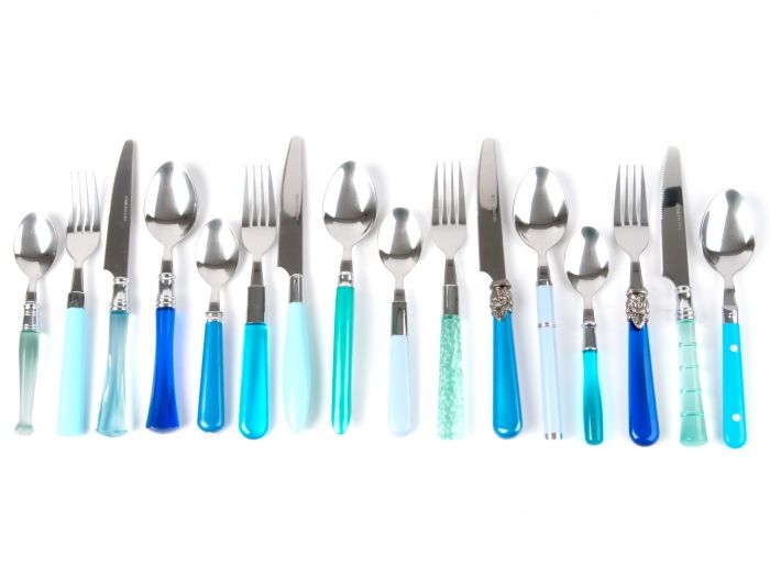 Cutlery set Sea Green assorted colours - 1
