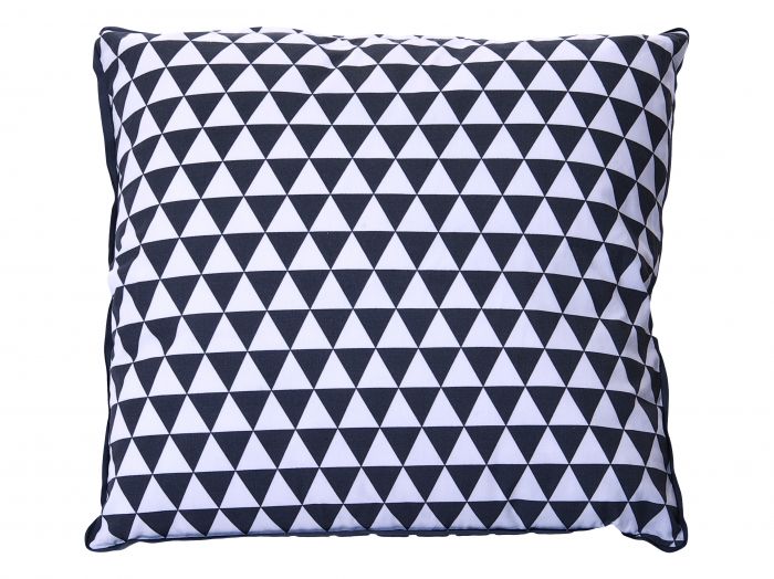 Cushion Triangles dark grey & white square - 1