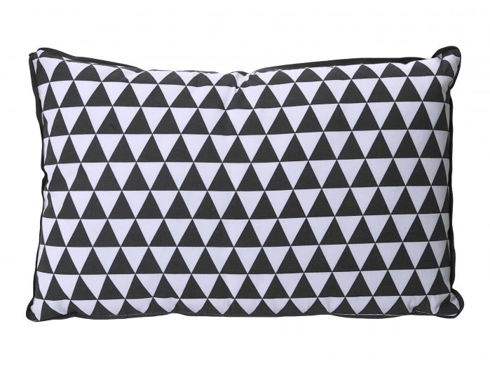 Cushion Triangles dark grey & white rectangle - 1