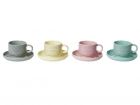 Espresso set Gem ceramic, 4 coloured mugs - 2
