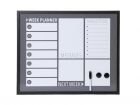 Memo -& white board Plan metal dark gy & black