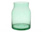 Vase Sturdy green transparent glass