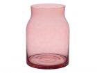 Vase Sturdy pink transparent glass