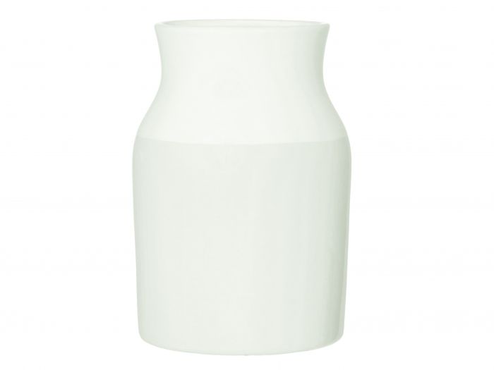 Vase Sturdy Dipped large ceramic white - 1